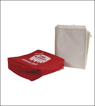 White Safety Fire Blanket