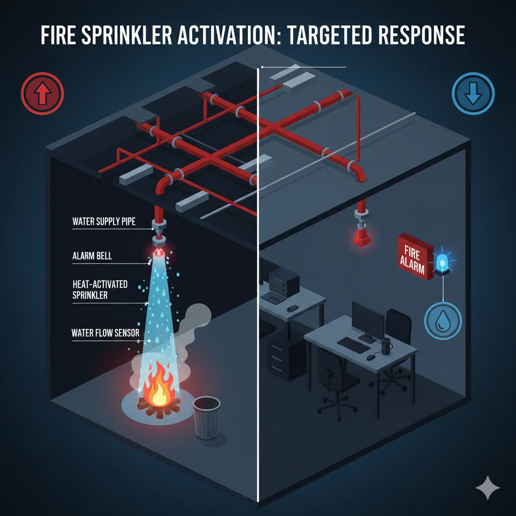 fire sprinkler system using